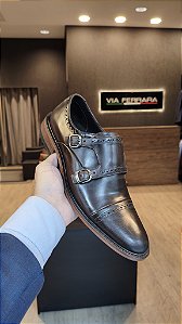 Sapato Social Monk Strap Moss Ref 60412