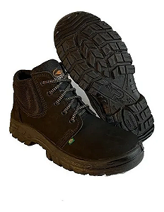 BOTA DE SEGURANÇA ECOSAFETY PS136-AB BICO DE AÇO COURO NOBUCK C.A 8796
