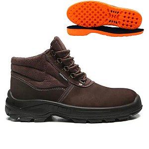 Bota De Segurança Bracol Nobuk Bico Pvc + Palmilha Anatômica