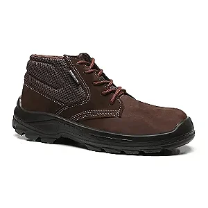 BOTA DE SEGURANÇA BRACOL 4031BAEN4600EL ELETRICISTA COURO NOBUCK CAFÉ BICO PVC C.A 48383