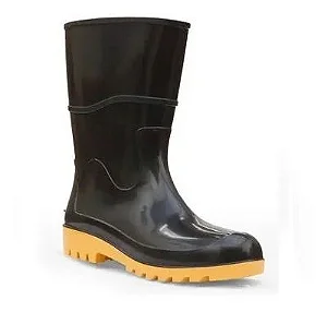 BOTA PVC IMPERMEÁVEL WORKFLEX LONGO 43WFLPA6 CANO ALTO BORRACHA PRETO SOLA AMARELA C.A 37154