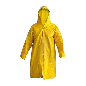 CAPA DE CHUVA BRASCAMP PLUS FORRO IMPERMEÁVEL AMARELA