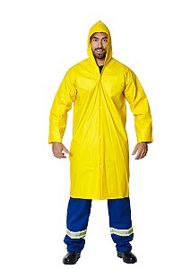 CAPA DE CHUVA BRASCAMP STANDARD FORRO IMPERMEÁVEL AMARELA CA 28449