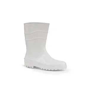 BOTA DE PVC WORKFLEX BRANCO COM FORRO CANO MEDIO 28 CM CA 37130