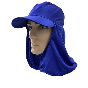 BONÉ ARABE MONDIAL SAFETY EM HELANCA COM VELCRO AZUL ROYAL CA 44963