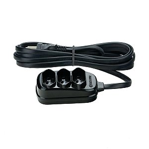 EXTENSÃO FIOLUX CONNECT 3 TOMADAS 10 METROS PRETA