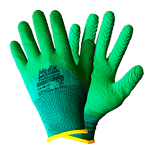 LUVA DE SEGURANÇA RUBBERGRIP MEDIX PROTEÇÃO CONTRA RISCOS MECÂNICOS RESISTENTE À CORTE E ABRASÃO CA 48737