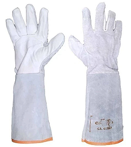 LUVA DE RASPA GABI SOLDADOR PUNHO 20CM MISTA CA 42092