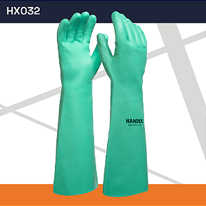 LUVA DE SEGURANÇA HANDEX HAND NITRIL LONGA 46 CM VERDE CA 48702
