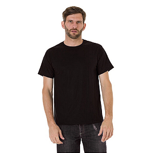 CAMISETA K2M 30/1 PV MANGA CURTA LISA PRETA