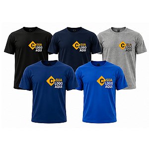 KIT COM 5 CAMISETAS MANGA CURTA K2M PERSONALIZADAS