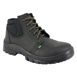 BOTA DE SEGURANÇA ECOSAFETY PS139-AP BICO DE PVC COURO LATEGO PRETO C.A 40677