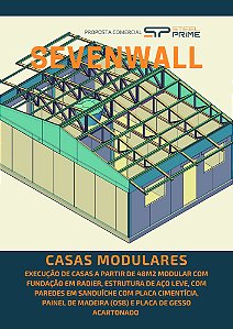 SevenWall Sobrado Pré-Fabricado 96m2 em LSF-EPS-OSB