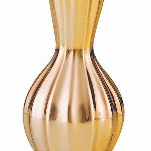 Vaso Decorativo Dourado Cerâmica
