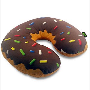 Almofada de Pescoco Rosquinha Donut Chocolate