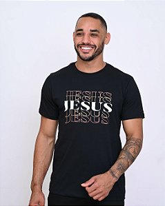 Camiseta Masculina JESUS Preta