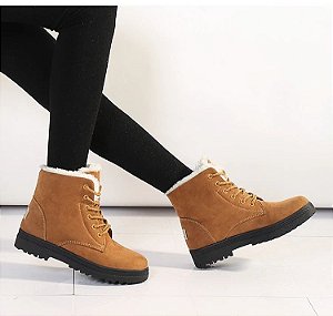 Bota feminina de neve forrada