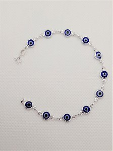 Pulseira olho grego azul escuro