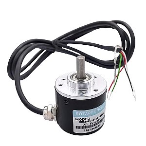 Encoder Incremental 100 Pulsos eixo 6mm Fases AB 5 a 24V NPN