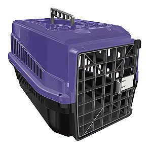 Caixa de Transporte Mec Pet para Cães e Gatos Lilás
