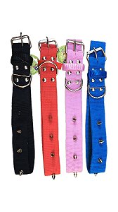 Coleira Dupla para Cães com Cravo de Nylon