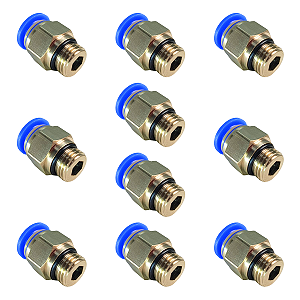 KIT 10UN CONEXAO RETA MACHO 10MMX1/4 BSP