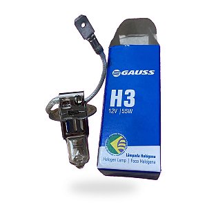 Lampadas GAUSS H3 55w Halogena 12v