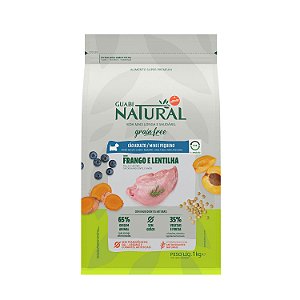 Ração Guabi Natural Grain Free Cão Adulto Mini e Pequeno Frango e Lentilha