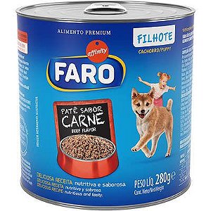 Ração Úmida Faro para Cães Filhote  Sabor Carne 280g