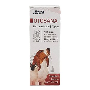 Otosana 20ml Mundo Animal Otite Cães e Gatos