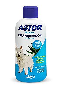 Shampoo Astor Branqueador 500ml Cães e Gatos  Mundo Animal