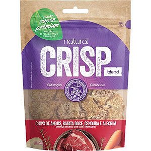 Snack Natural Crisp Chips de Angus, Batata Doce, Cenoura e Alecrim