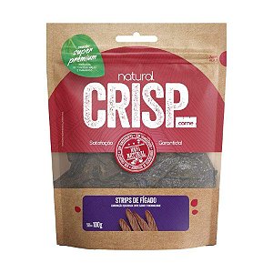 Snack Natural Crisp Strips De Fígado Cão 20g