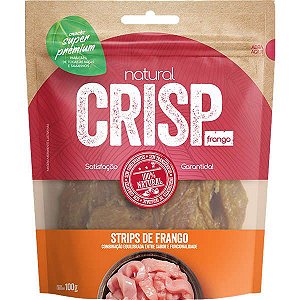 Snack Natural Crisp Strips De Frango Cão 100g