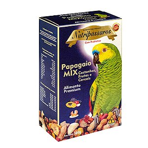 Nutripassaros Ração Papagaio Mix Castanha Futas e Cereais 500g