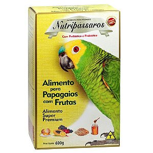 Nutripassaros Ração Papagaio Frutas 600g