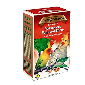 Nutripassaros Ração Psitacídeos De Pequeno Porte 700g