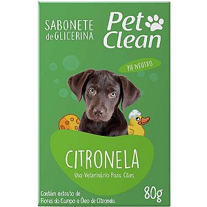 Pet Clean Sabonete Citronela 80g