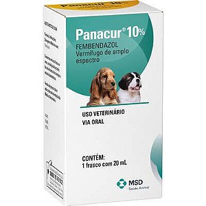 Vermífugo MSD Panacur 10% Suspensão Oral - 20 mL