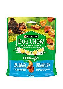 Petisco Dog Chow Cães Filhotes Banana e Leite 75g