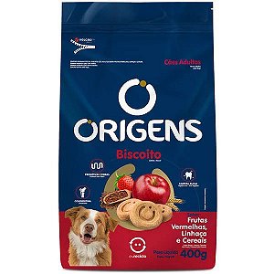 Origens Biscoito Adulto Linhaça e Cereais 400g