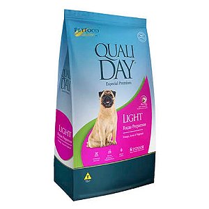 Qualiday Cães Adultos Light Raças Pequenas Frango e Vegetais