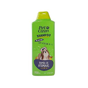 Shampoo e Condicionador Pet Clean Bomba de Vitaminas para Cães 700ml