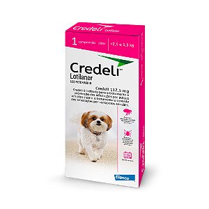 Antipulgas Credeli Caes 112,5mg 2,5-5,5kg 1 Comp