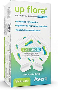 Up Flora para Cães e Gatos 8 Cápsulas