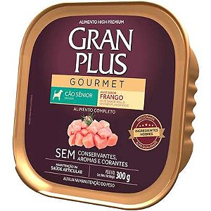 Gran Plus Gourmet Patê Cães Senior Frango 300g