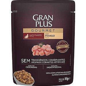 GranPlus Sachê Gourmet Frango para Gatos Filhotes 85g