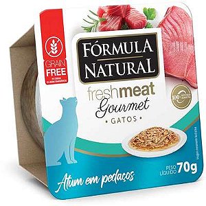 Fórmula Natural Fresh Meat Gourmet Atum em Pedaços para Gatos Adultos 70g