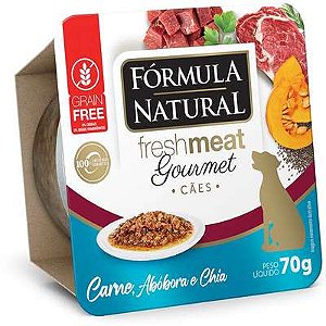 Fórmula Natural Fresh Meat Pote Gourmet Cão Carne 70g