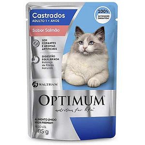Optimum Gato Sachê Adulto Castrado Salmão
